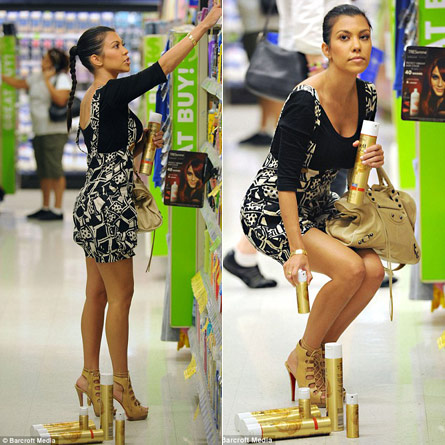 Well Kourtney Kardashian was caught recently stocking up on a product that