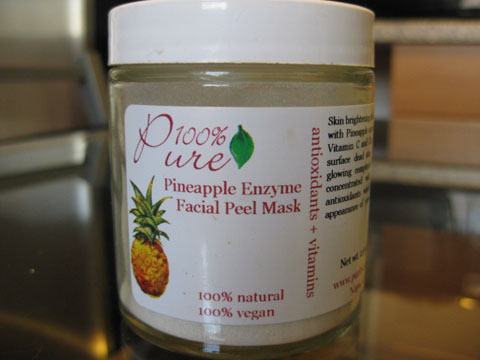 100% Pure Pineapple Enzyme Facial Peel Mask, $17
