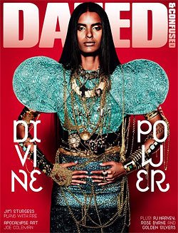 Model Lakshmi Menon on the cover of Dazed and Confused