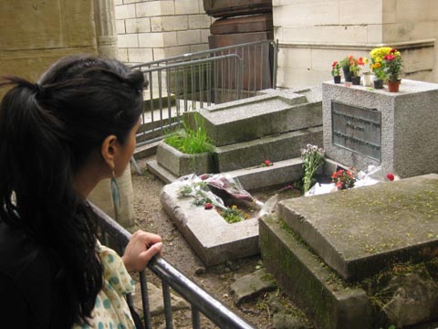 Singer/songwriter Jim Morrison's grave