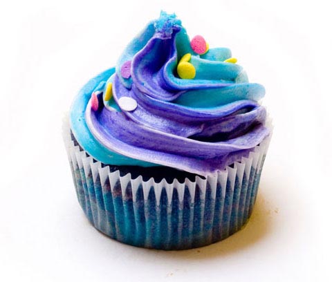 CupcakeStop's Psychedelic Tie Dye cupcake