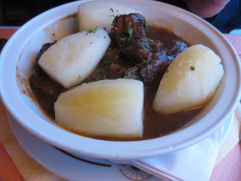 Beef and potatoes
