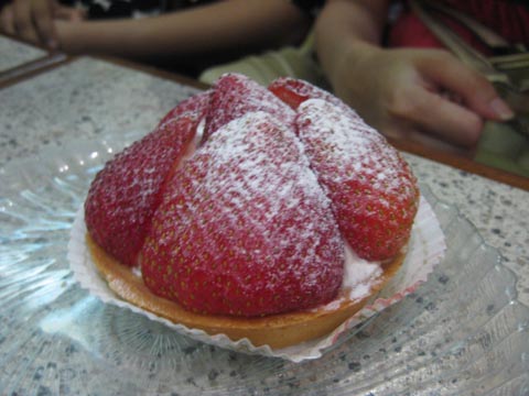 Strawberry Tart, made with whip -- not custard.