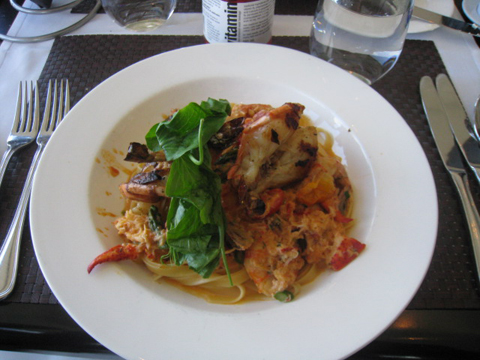 Fettuccini with East Coast Lobster, $47