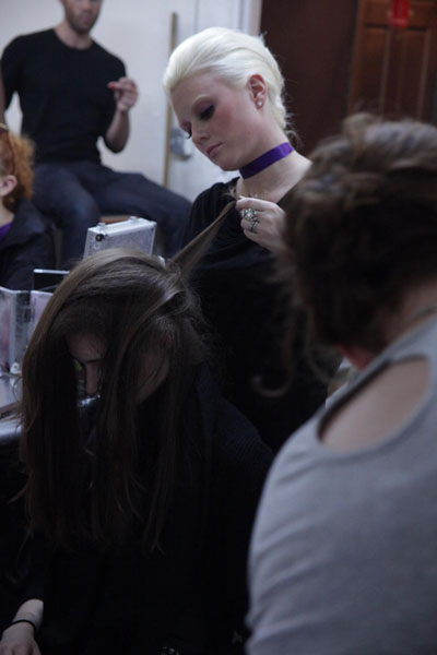 Backstage at The Underground Runway Show