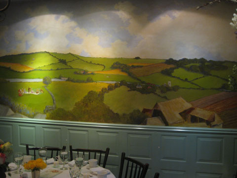 Painted landscape Mural 