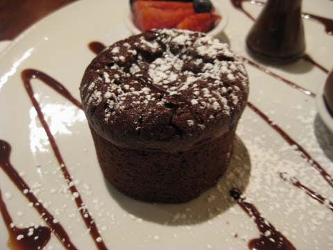 The Brown Heart - molten chocolate cake, $12.95