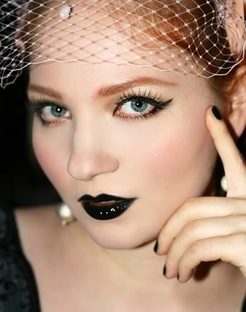 Deere turns to black lips for a goth wedding. Photo: Doe Deere Blogazine